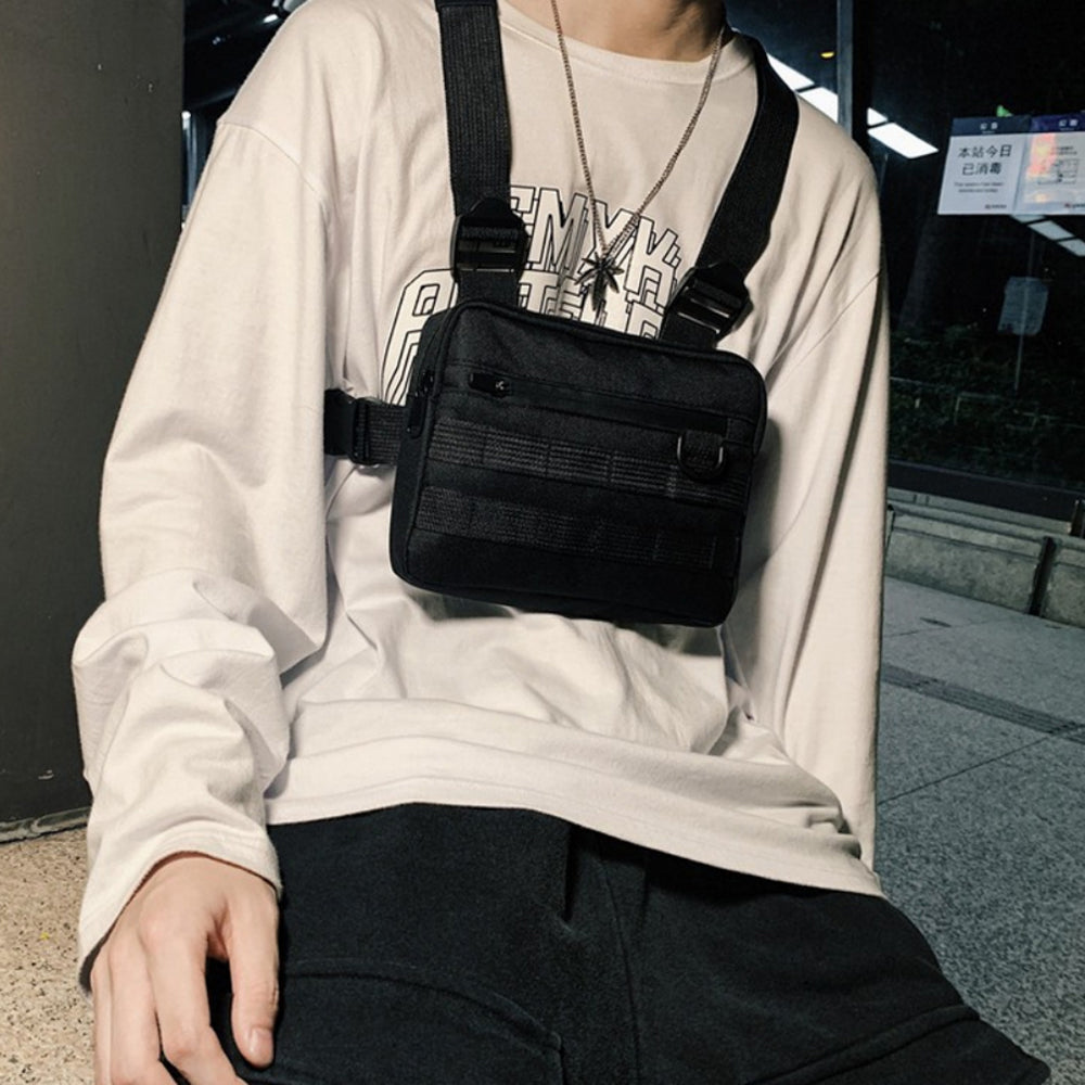 YA0274 Men Outdoor Tactical Vest Waterproof Oxford Cloth Military Chest Bag YA0274 Men Outdoor Tactical Vest Waterproof Oxford Cloth Military Chest Bag